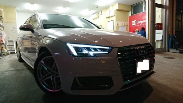 アウディ Ａ４アバント（A4_AVANT）のガラスコーティング