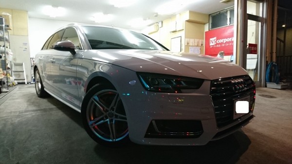 アウディ Ａ４アバント（A4_AVANT）のガラスコーティング