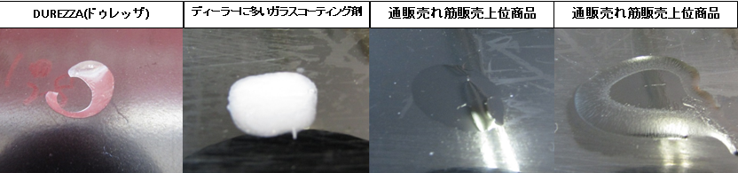 ガラスコーティング 膜厚比較