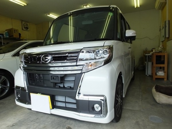 ダイハツ タント（TANTO）カスタム 赤外線カット ウインコス カーフィルム・車フィルム 施工カーフィルム ゴーストフィルム 自動車スモーク  スパッタゴールド通販