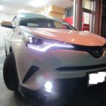 トヨタ Ｃ－ＨＲ 柔軟性のある・しなやかな硬度７Ｈ ドゥレッザ ガラスコーティングを施工